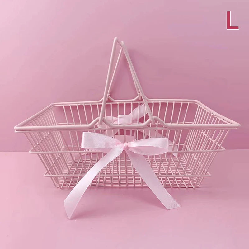 Girl Dormitory Desktop Organization Container Baskets Mini Storage Qme L