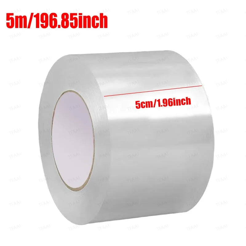 5M/10M Ultra-strong Self-Adhesive Nano Tape Single Side Waterproof Stain-Resistant Kitchen Sink Gap Caulk Strip Transparent Tape Qme 5cmX5m 1pc