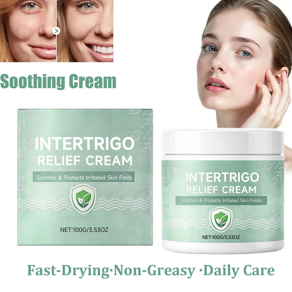 Skin Fold Soothing Cream Intertrigo Relief Helps Support Skin Comfort Moisture Friction Protection Fast-Drying Non-Greasy Smooth Qme