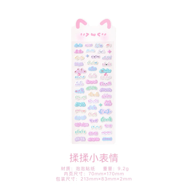 Cartoon Patterns Decorative Stationery Stickers Korean Stationery Scrapbook supplies DIY Diary Album Planner custom sticker Qme A