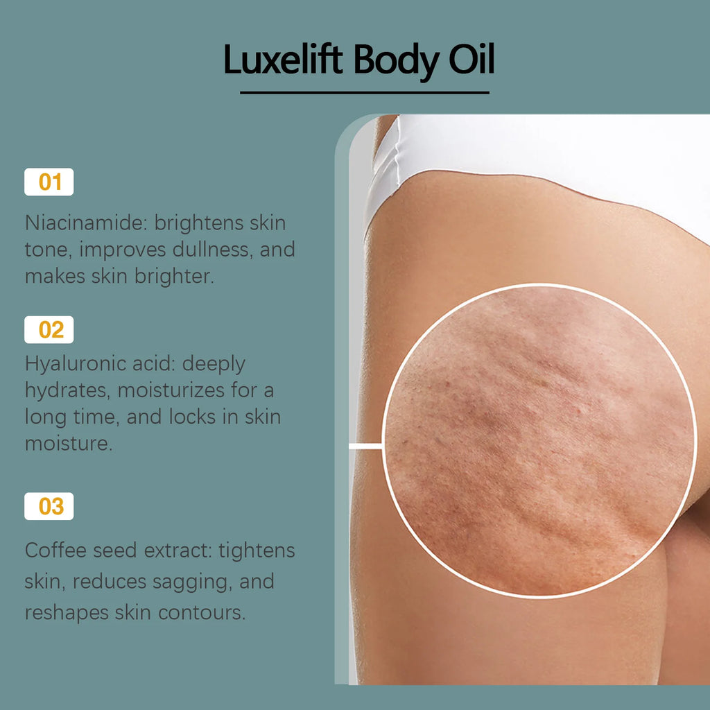 Body Firming Oil Moisturizing Lifting Improve Dry Rough Dullness Smooth Nourishing Brightening Tightening Massage Body Care Oil Qme