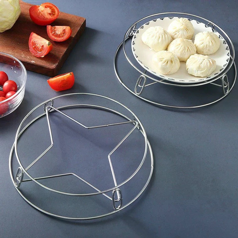 Round Pot Holde Multi-function Place Durable Firmly Kitchen Accessories Pots And Pan Holder Pot Pad Stainless Steel Qme