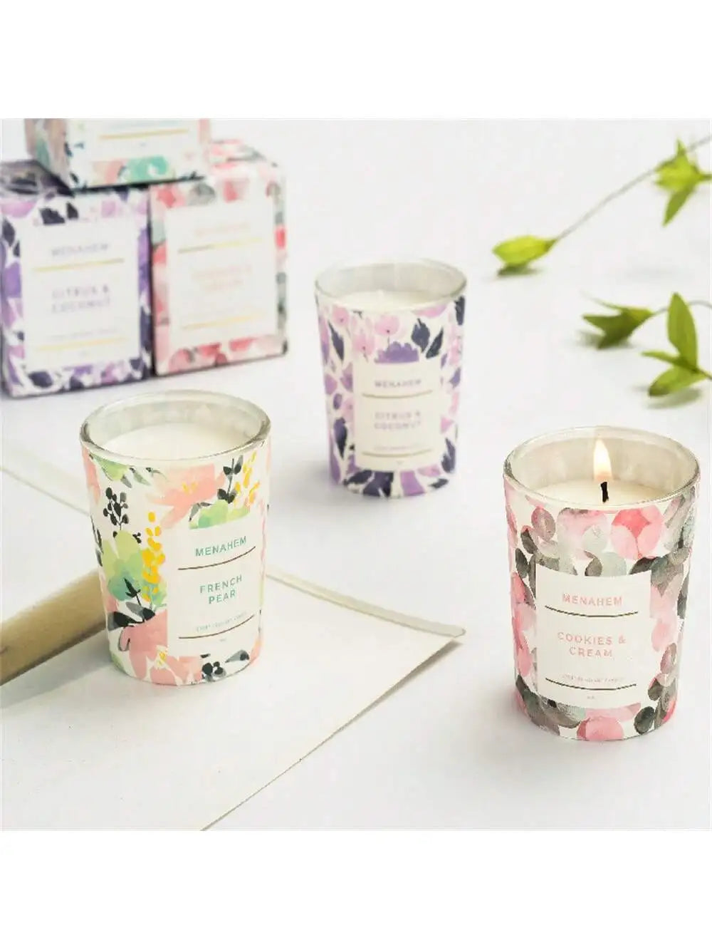 Aromatherapy Candles Soy Wax Bedroom Premium Light Luxury Room Qme