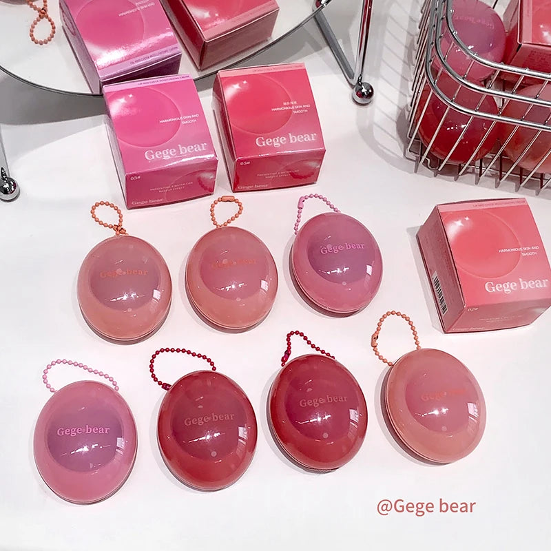 Gege Bear Dual-use Lip Jelly Glaze Blush Moisturizing Jam Gloss Honey Qme