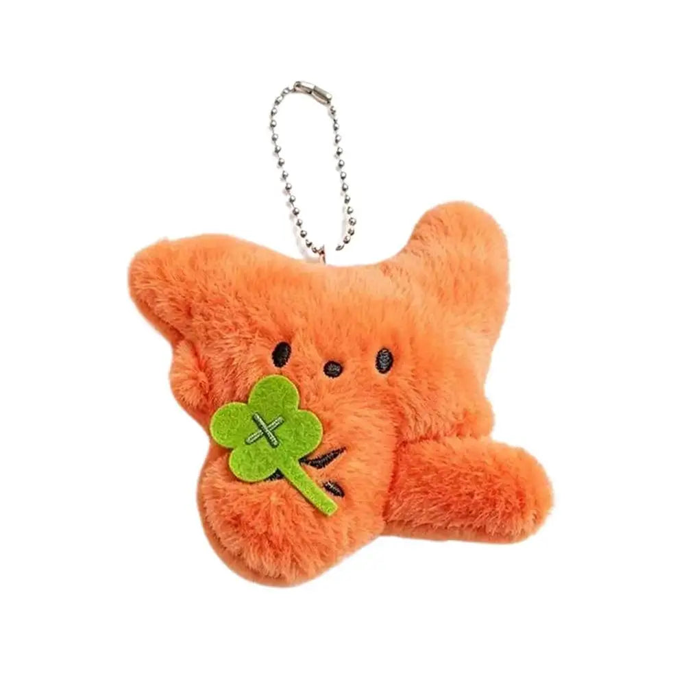 Fox Plush Doll Keychain Cute Animal Pendant Nose Bag Hanger Couple Qme A