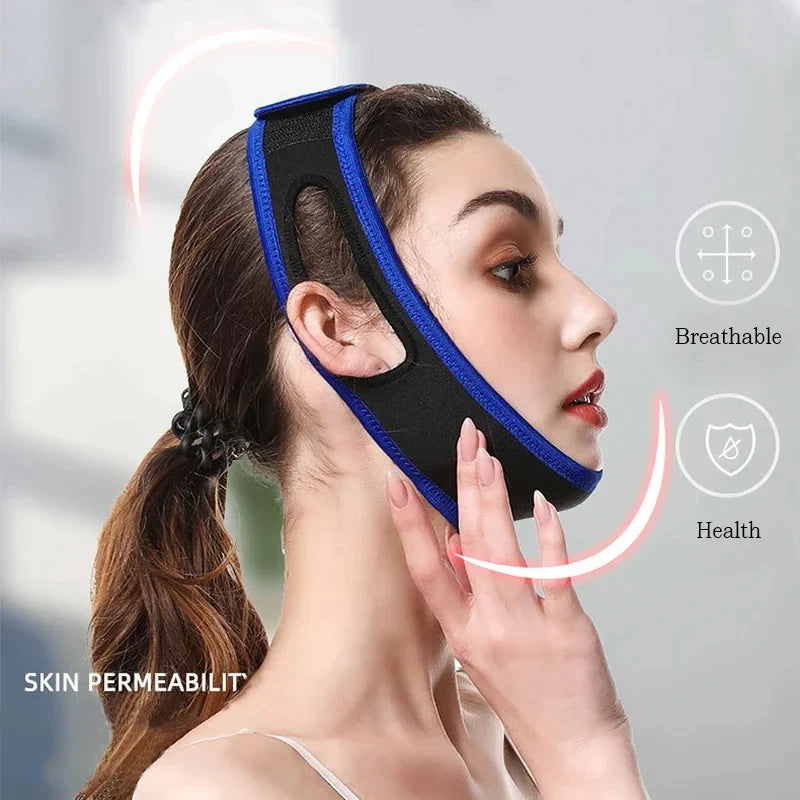 Adjustable Anti-snoring Belt Chin Support Facial Lifting Stretching Qme