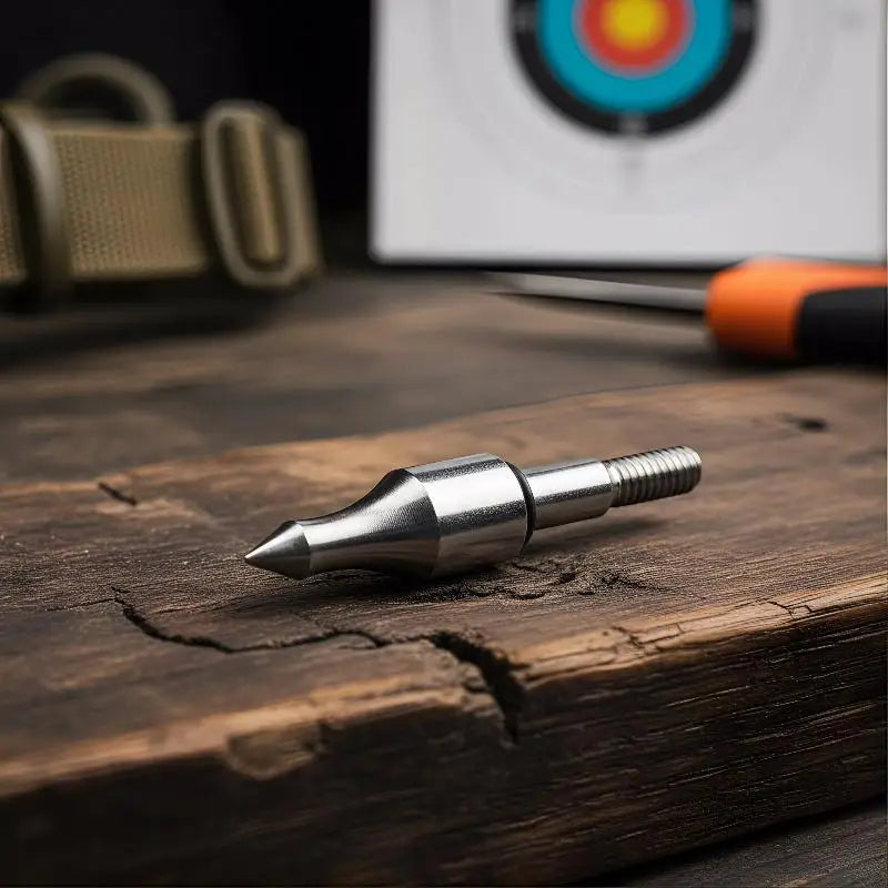 Archery Arrow Points Metal Screw Field Rubber Ring Shaft Hunting Qme