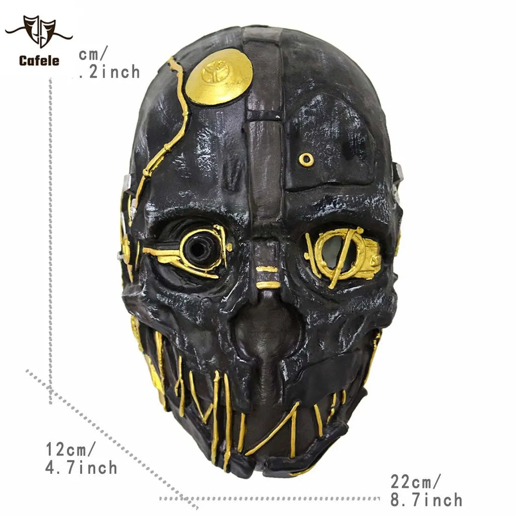 P-jsmen Dishonored Corvo Attano Rat Mask Realistic Resin Adult Headwear Halloween Masquerade Cosplay Costume Props High Quality Qme