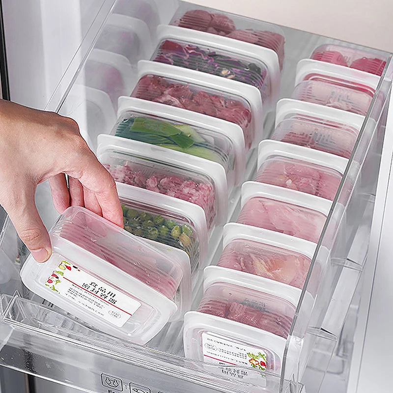 Fresh-keeping Organizer Box Transparent Cheese Container Kitchen Qme