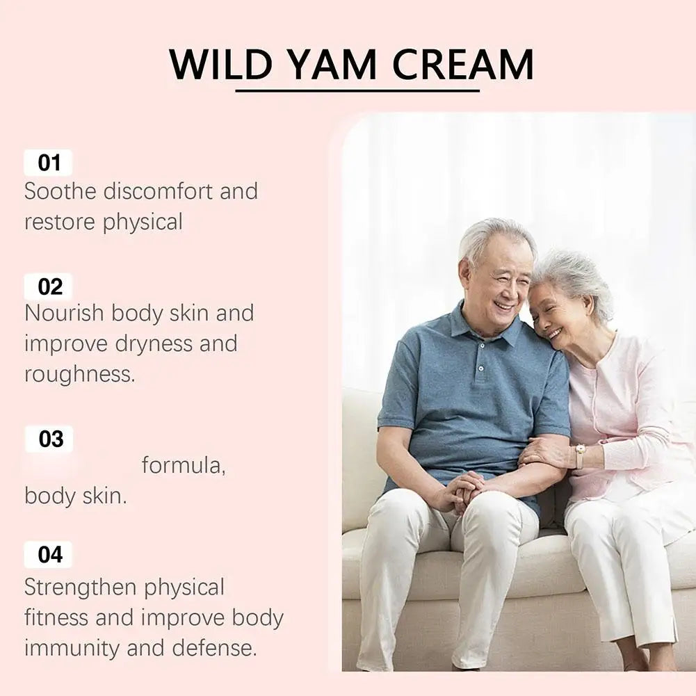 Wild Yam Cream Facial Women Natural Estrogen Moisturizer Hydrates Qme