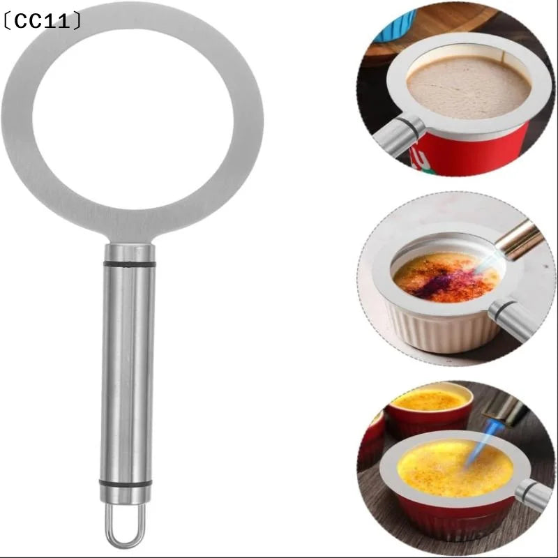 Professional Stainless Steel Brulee Rings Milk Tea Cups Baking Tools Qme