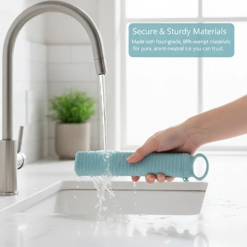 Collapsible Ice Cube Tray Portable Foldable Maker Easy Release Qme