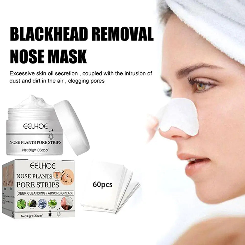 Blackhead Removal Face Mask Unisex Nose Bamboo Charcoal Pores Dirt Qme