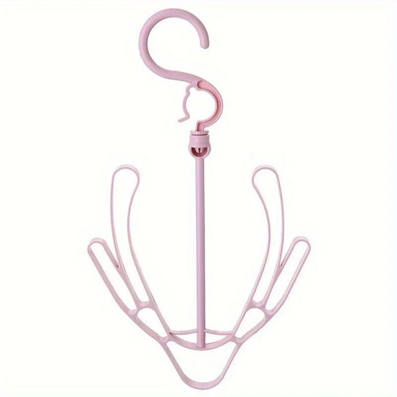 Shoe Drying Rack, Hook, Multi-Functional 360 Degree Rotation Balcony Shoe Drying Rack, Clothes Hanger Hook For Hanging Shoes Qme