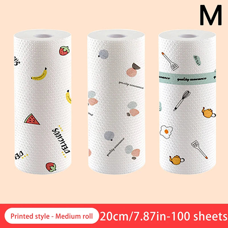 Disposable Rags Thickened Kitchen Dishcloth Towels Absorbent Cleaning Qme M
