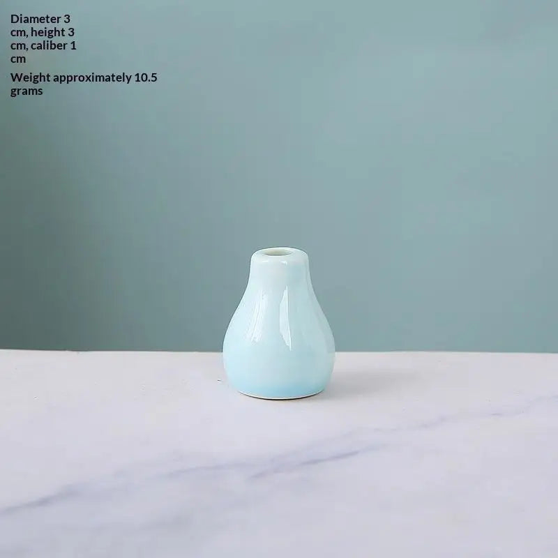 1Pcs Creative DIY Magnetic Flower Arrangement Decorative Object For Home Kitchen Decoration Mini Ceramics Vase Fridge Magnet Qme A3