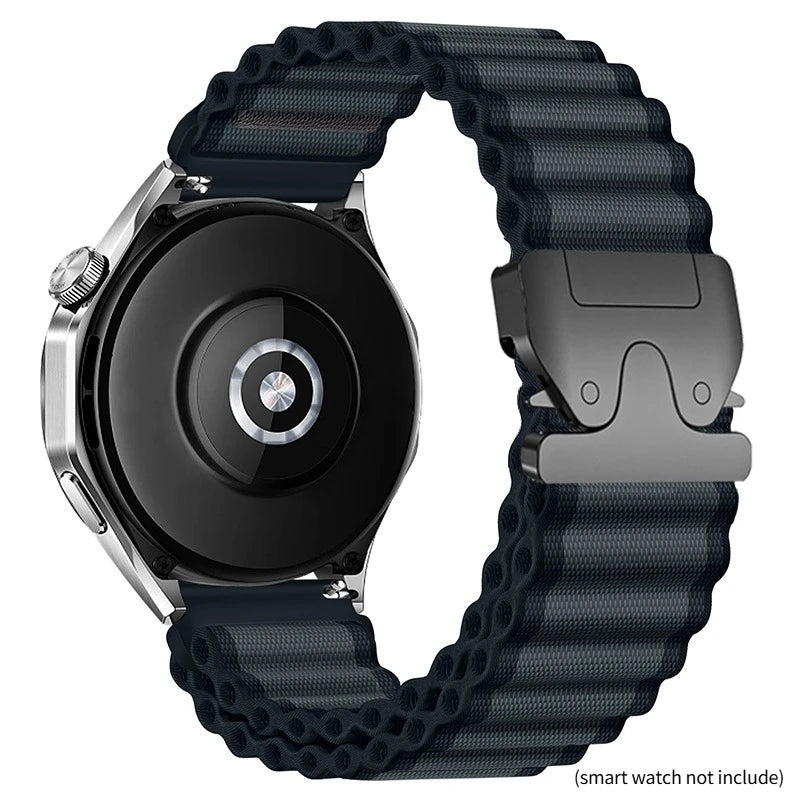 QuickFit 20mm 22mm 26mm Woven Nylon Band For Garmin Fenix 8 47mm 51mm 7 7X 6 6X 5 5X Plus/Enduro 3/Epix Pro Gen 2 Strap Bracelet Qme Dark Gray Black 20mm