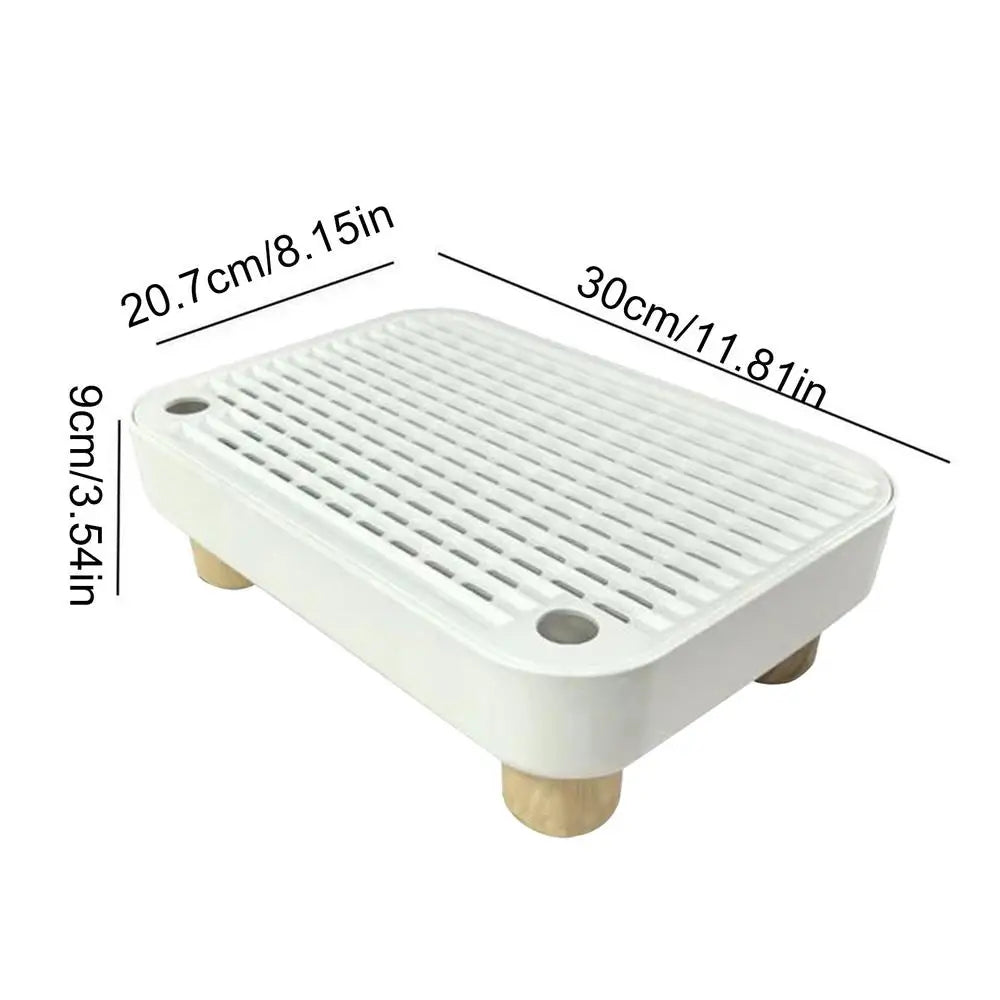 Litter Box Ramp Senior Cat Poop Step Filter Function Anti-tracking Qme White China Mainland