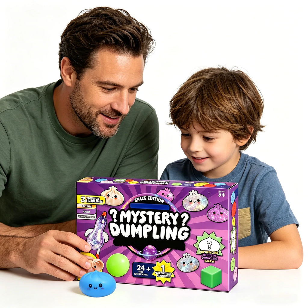 2026 Mystery Dumpling Advent Calendar Baozi Fidget Squishy 24 Day Countdown Calendar Cute Soft Dough Ball Fidget Toys Qme