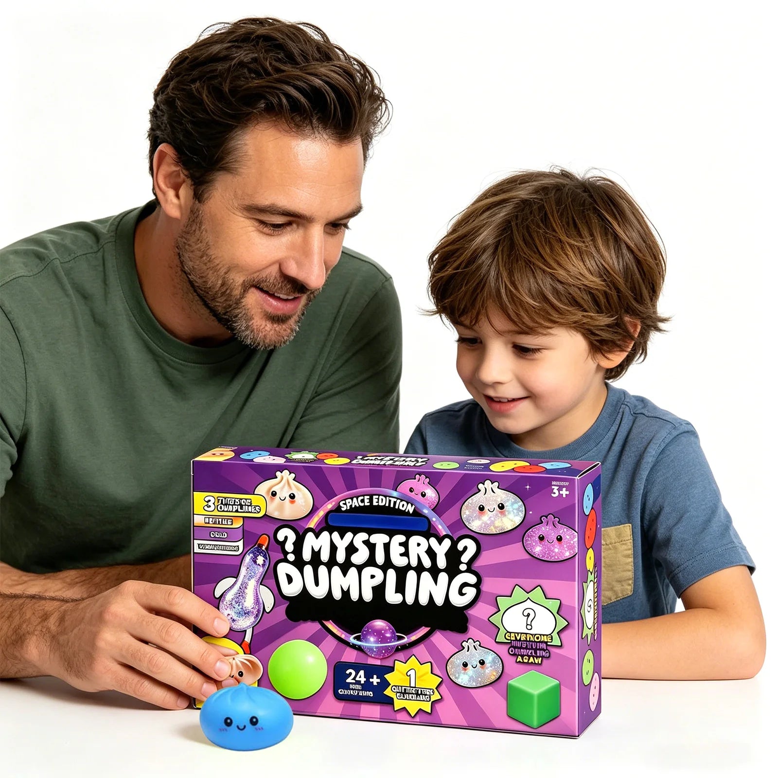 2026 Mystery Dumpling Advent Calendar Baozi Fidget Squishy 24 Day Countdown Calendar Cute Soft Dough Ball Fidget Toys Qme