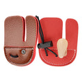 3pcs Archery Finger Guard Recurve Bow Mediterranean Style Single Double Layer 3-Finger Protector Shooting Sports Fitness Gear Qme Brown-DoubleLayer