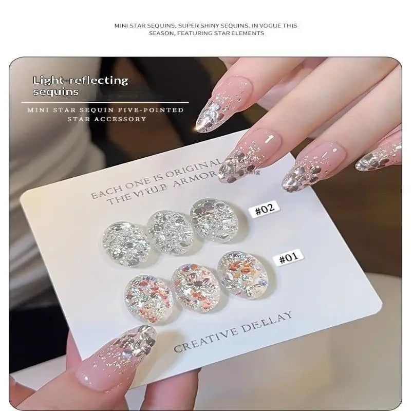 Glittering Nail Art DIY Sequins Creating Unique Blinking Designs At Qme