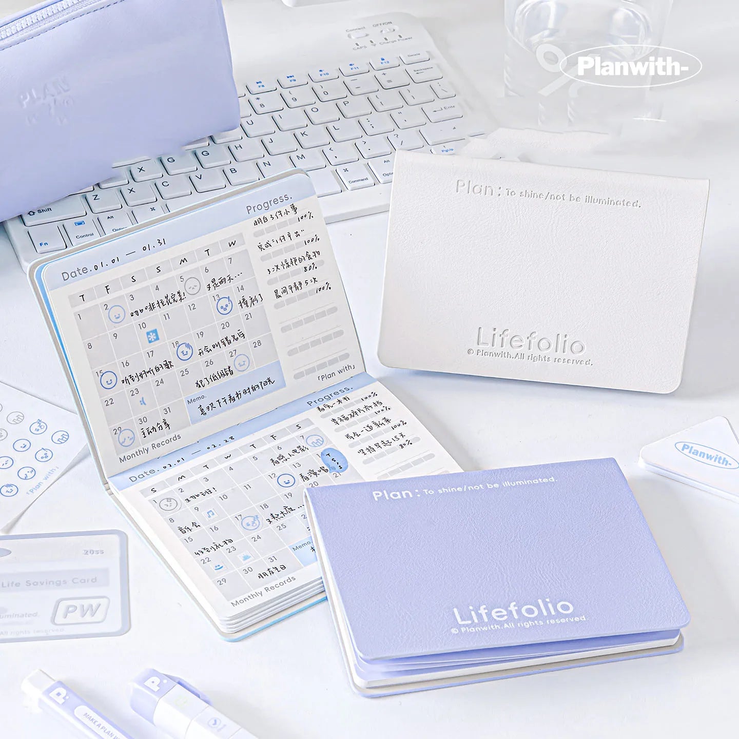 TIANZI INS style multi-purpose notebook records your life journey goals schedule aesthetics stationery supplies Qme