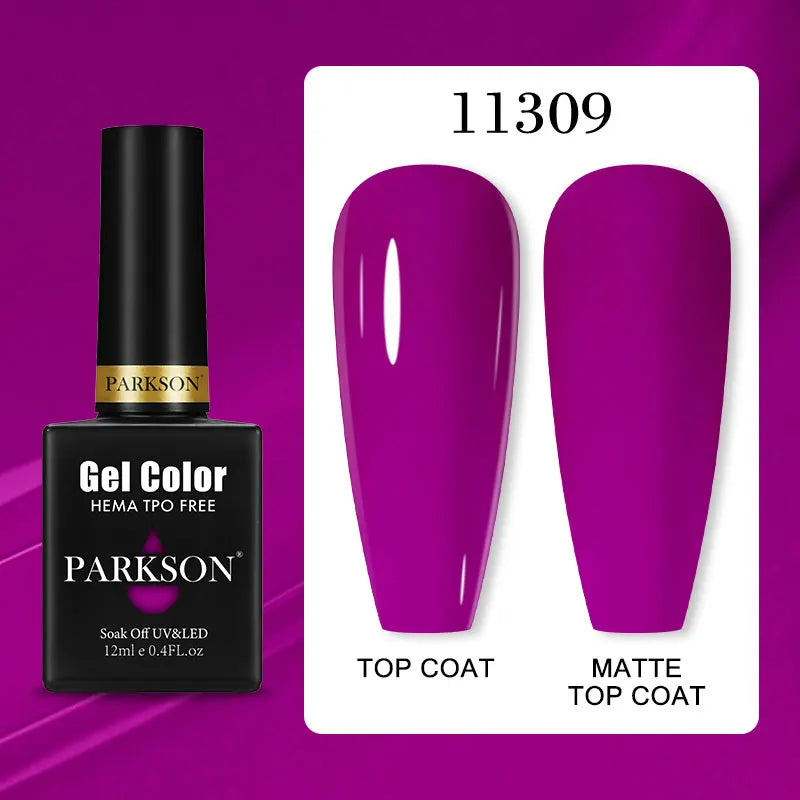 Parkson Colorful Nail Gel Polish Lacquer Soak Off UV LED Long Lasting
