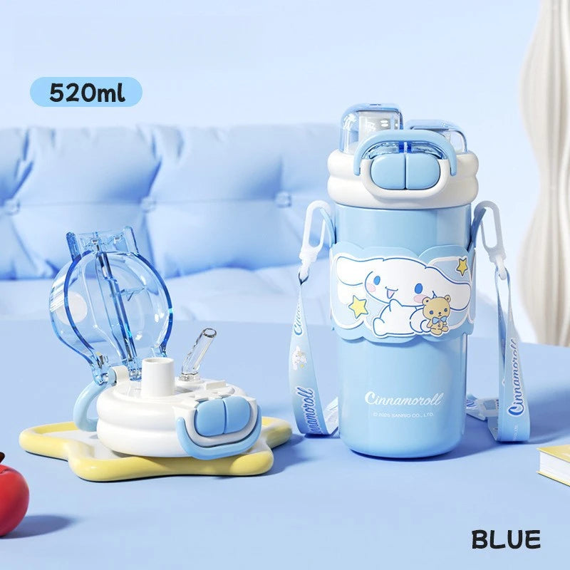 Kuromi Large-Capacity Insulated Cup Stylish New Model Insulated Straw Water Cup Student Water Bottle Qme 4