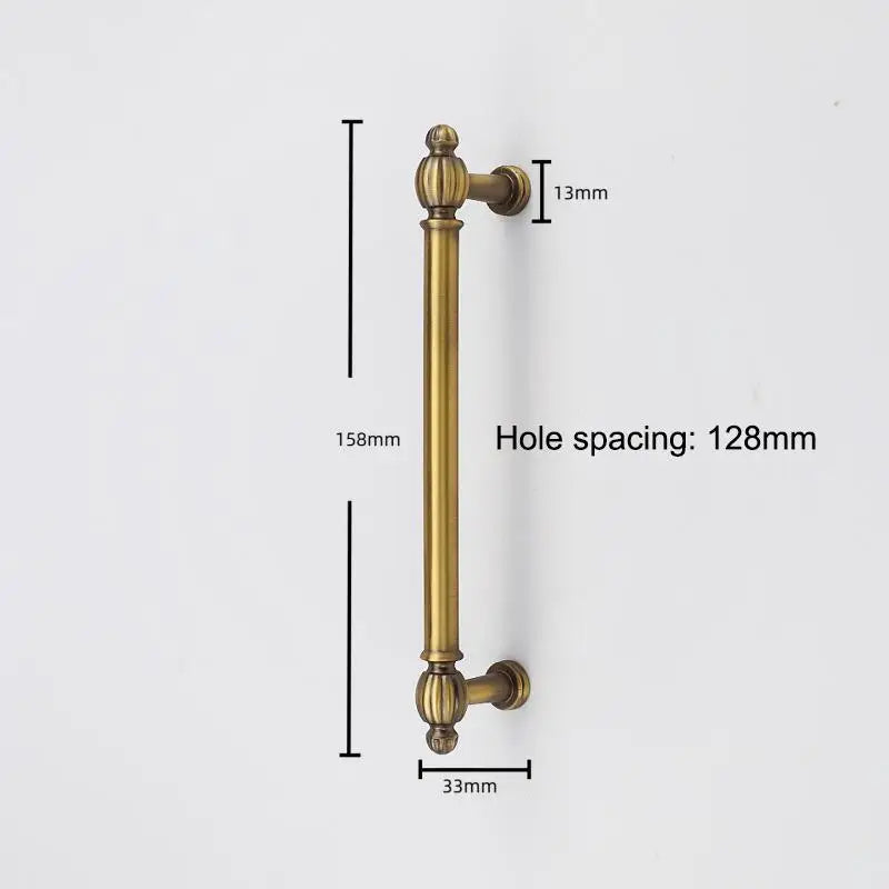 French-style Vintage Brass Handles For Wardrobe Doors Drawers Cabinets Shoe Cabinets And Furniture In Antique Bronze Color Qme A6