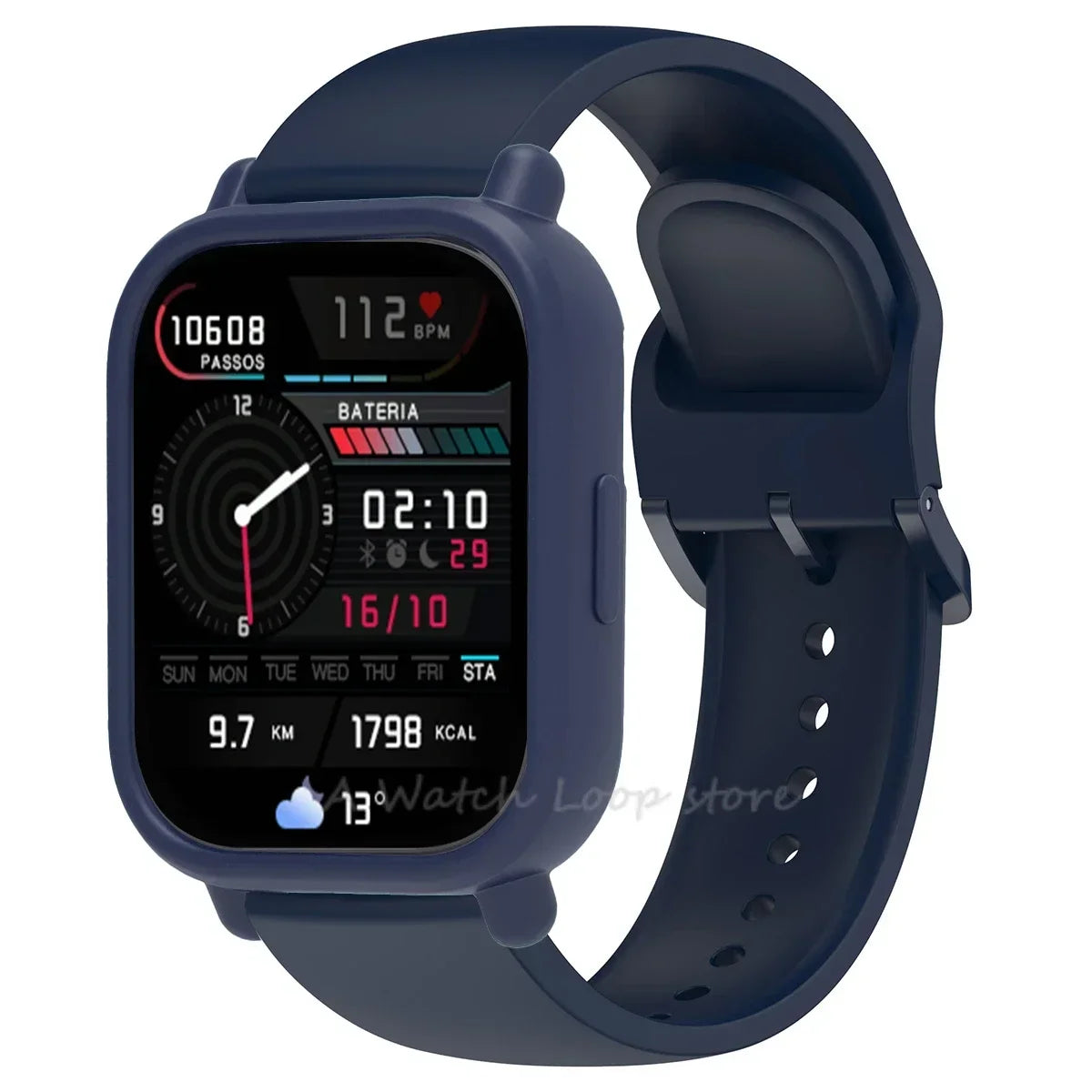 Silicone Case + Strap for Redmi Watch 5 Lite / 5 Active Repacement Bracelet Belt Smart Watchband Protective Shell Cover Qme