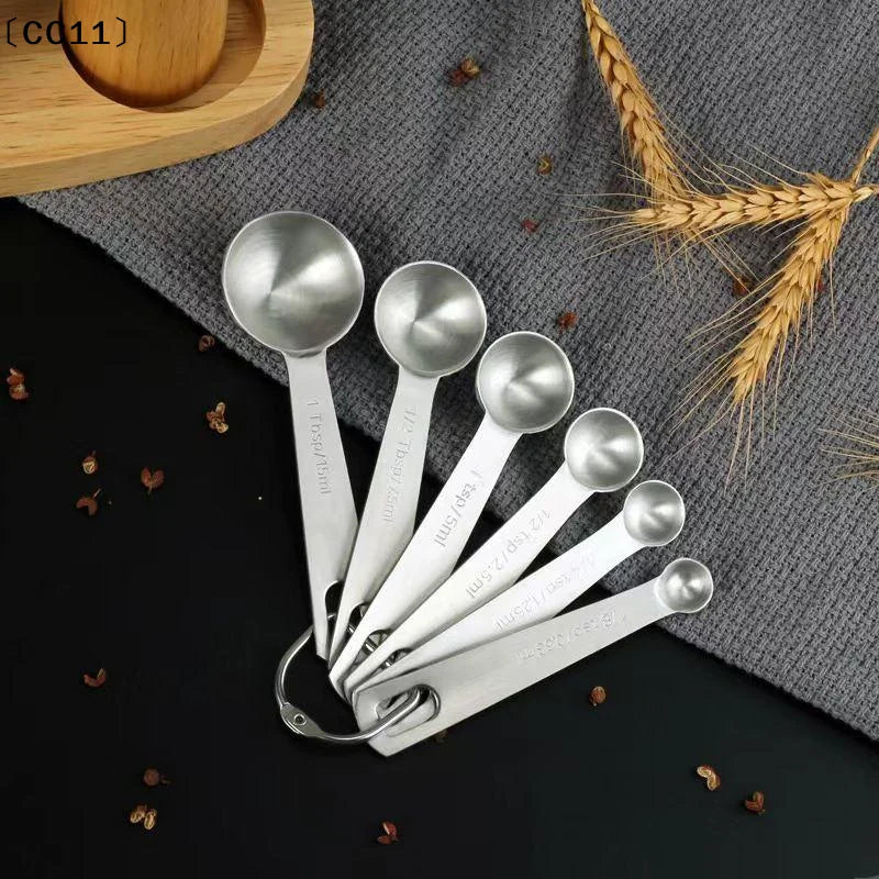 Stainless Steel Measuring Spoon 1 5 Scale Ruler Kitchen Cooking Qme