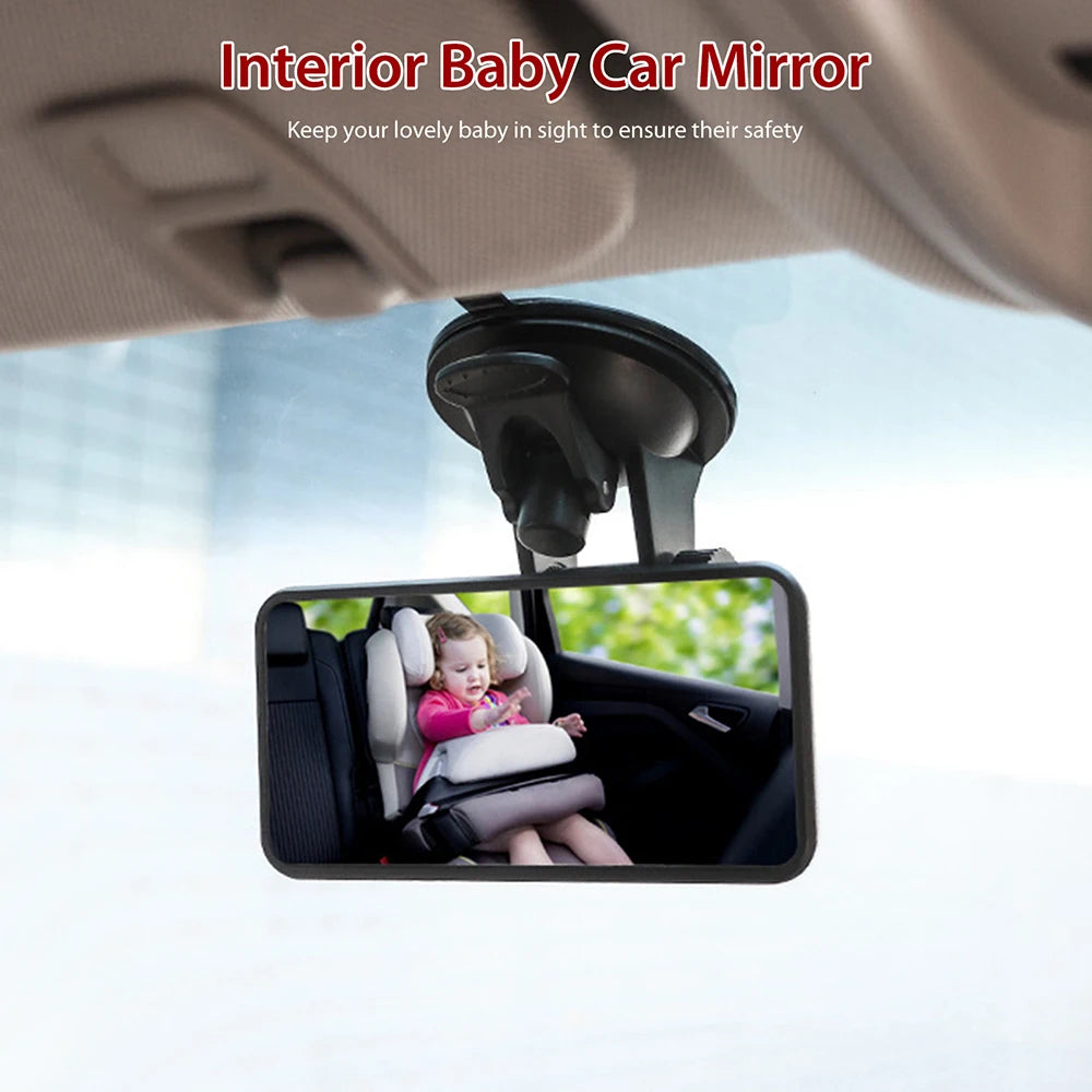 Baby Stroller Rearview Mirror, Interior Rearview Mirror With Adjustable Suction Cup, Installed On Car, Truck, Suv Windshield Qme