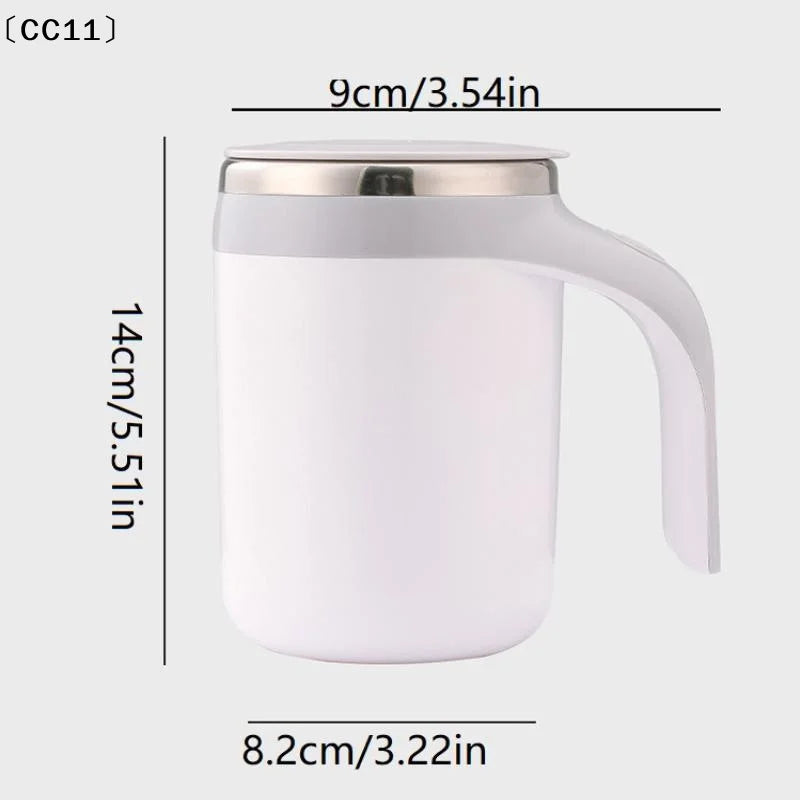 Self Stirring Mug Automatic Magnetic Coffee Travel Cup Insulated Qme
