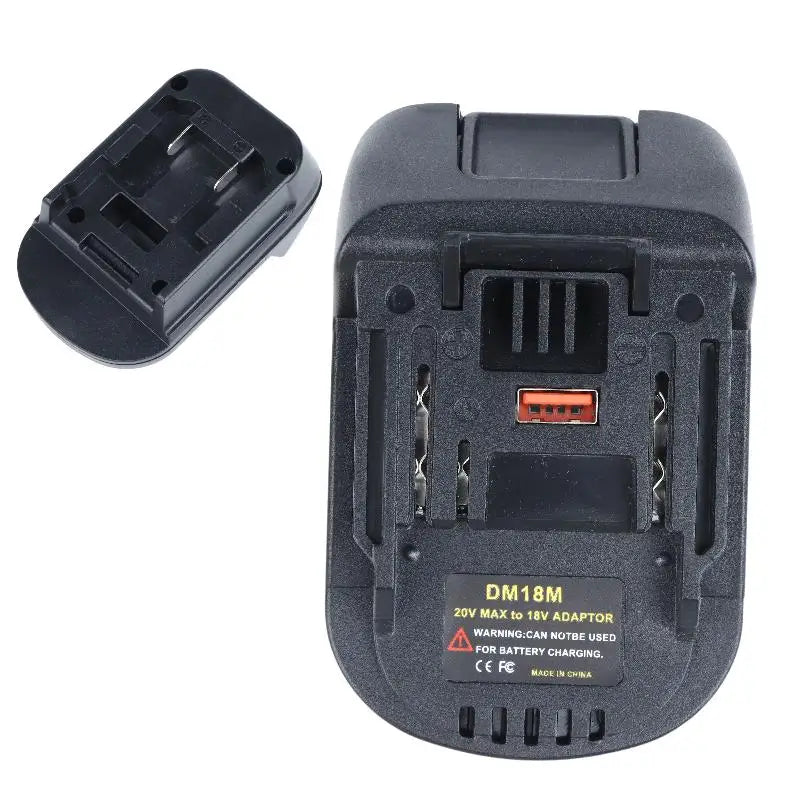 DM18M Compatible ABS Battery Adapter Stable Power Output Accessory Qme