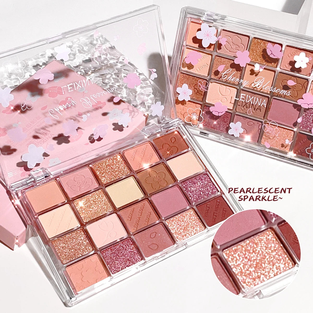 20 color eyeshadow tray, matte shimmer high pigment makeup, multi-color brown tone long-lasting daily wear eyeshadow Qme