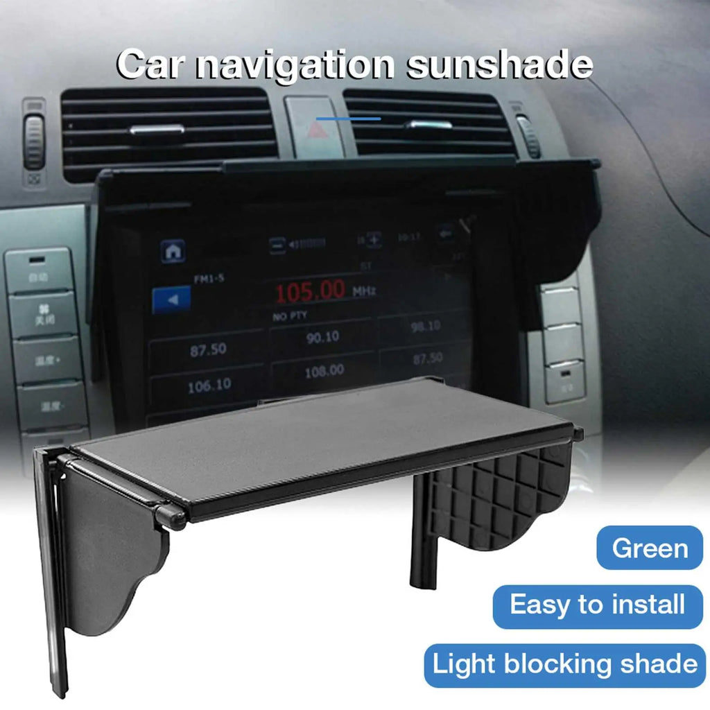 GPS Navigator Sun Shade Navigation Visor Sunshade Car Glare Vision Qme