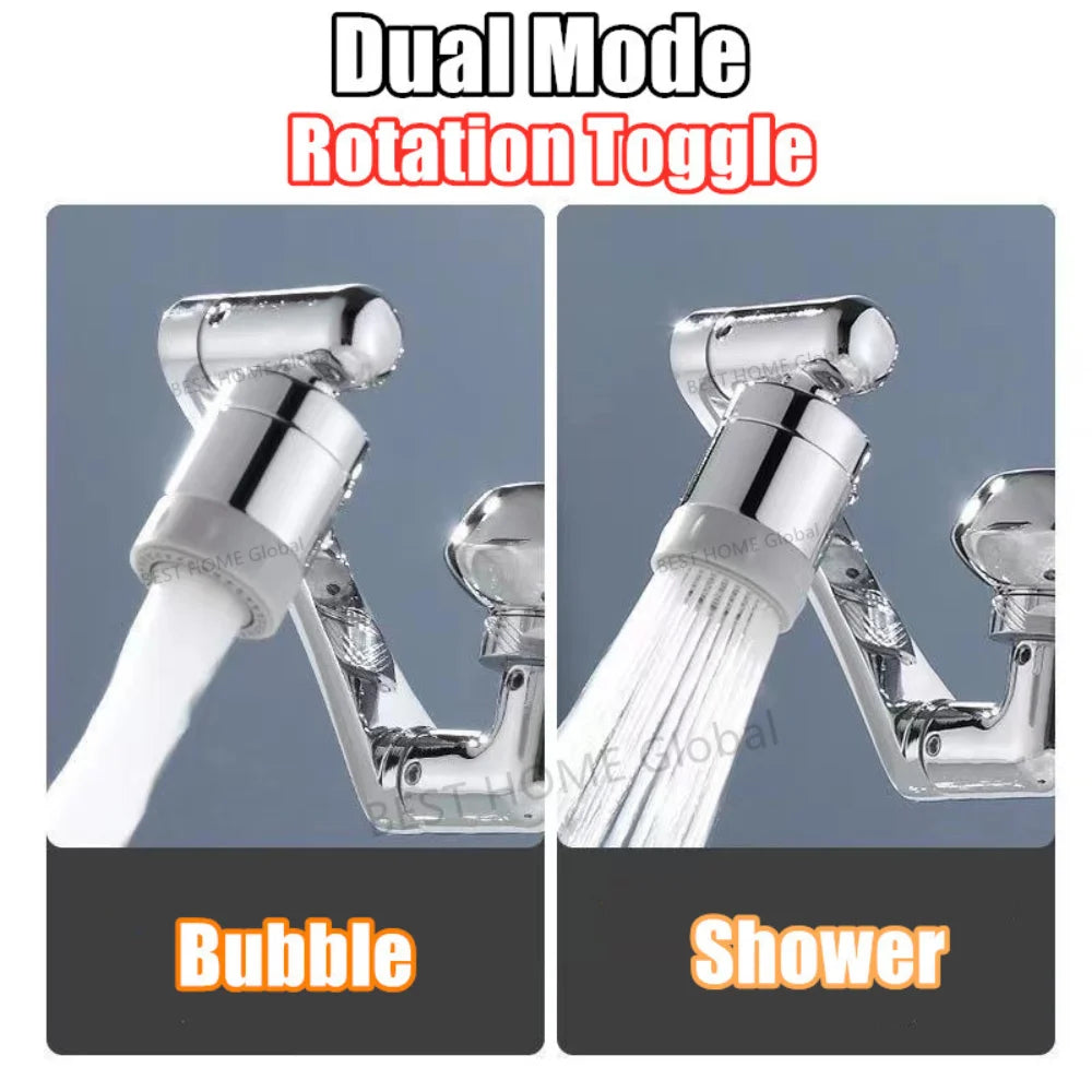 99% Universal 1080° Rotary Extender Faucet Splash Head Aerator Plastic for Kitchen Washbasin Tap Bubbler Nozzle Robotic Arm Qme