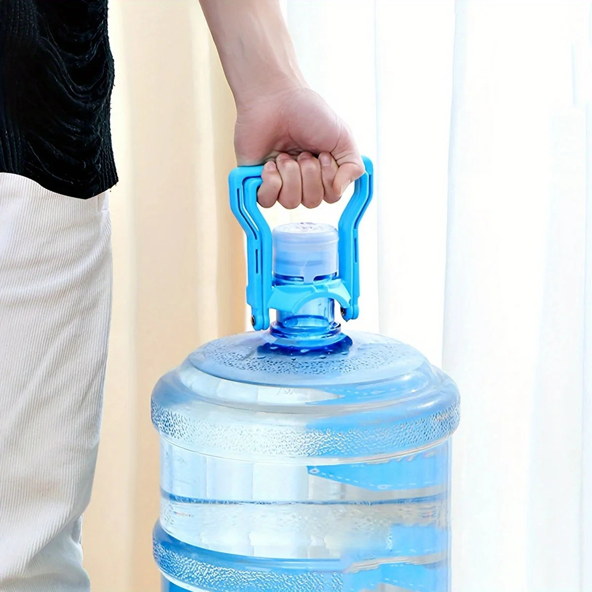 Barreled water pail carrying ring large bucket water handle mineral spring pure bucket water lift household thickening saves Qme