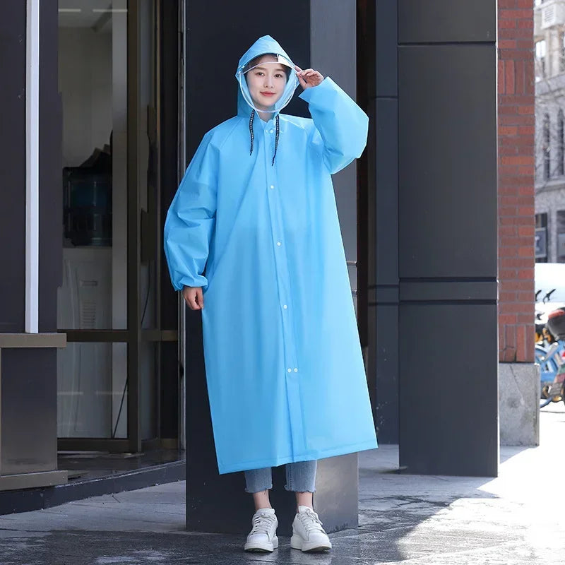 Adult thick raincoat, EVA light raincoat, Waterproof poncho, Rain coat for women, Rain coat for men, Outdoor tour poncho Qme