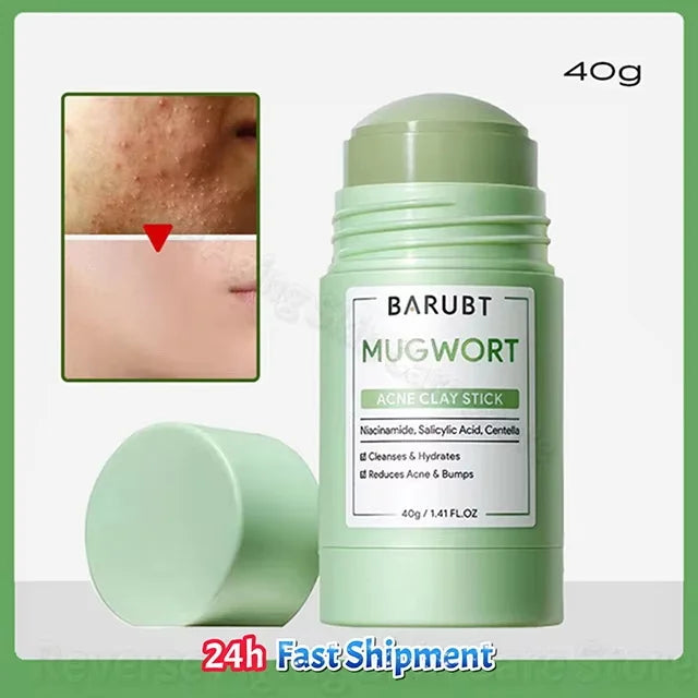 Alaska Volcano Mask Mugwort Cleansing Mask Stick Shrink Pores Acne Deep Blackhead Remover Facial Cleansing Moisturizing Mask 40g Qme 1pc 1