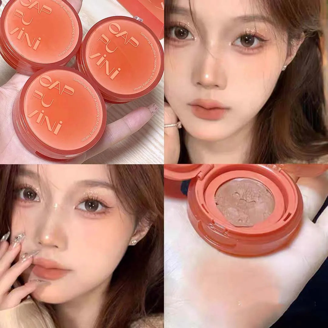Soft Smooth Blush Cream Mud Pink Rose Brightening Expanding Color Long-lasting Moisturizing Cheek Tint Face Rouge High Pigment Qme 05