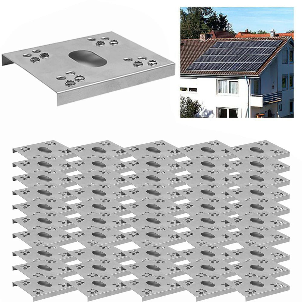 Solar Panel PV Grounding Clip Washer Spacer C-shaped Gasket Fits Qme