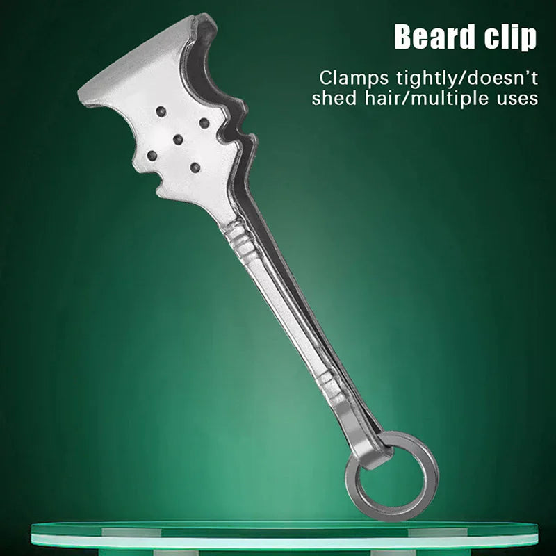 Stainless Steel Precision Tweezers Beard Mustache Eyebrow Grooming Qme