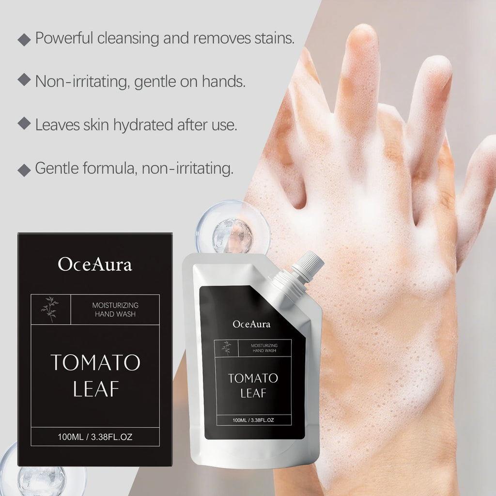 Moisturizing Hand Wash with Tomato Extract Gentle Daily Hand Soap for Clean Soft Hands Hydrating Hand Cleanser for Home Kitchen Qme
