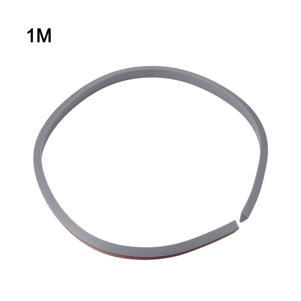 1 X Slope Climbing Strip For Sweeping Robot Flexible Silicone Ramp Threshold Strip Step Splicing Slope Bar Sweeping Robot Qme Gray