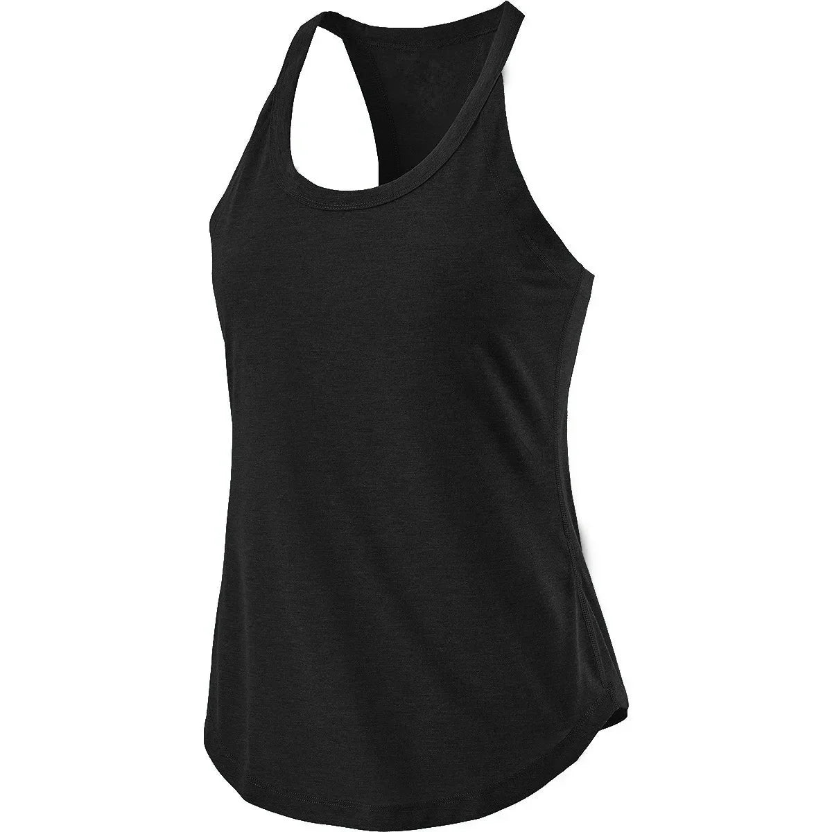Sleeveless Racerback Yoga Tank Top,Women's Quick Dry Running Training Sports Vest Middle-aged Casual Sleeveless T-shirt Qme BK M