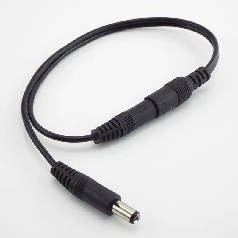 10pcs 5.5mmx2.1mm 1 Female to 2 Male female 2 Way Connector DC Plug Power Supply Splitter Cable for CCTV LED Strip Light Qme