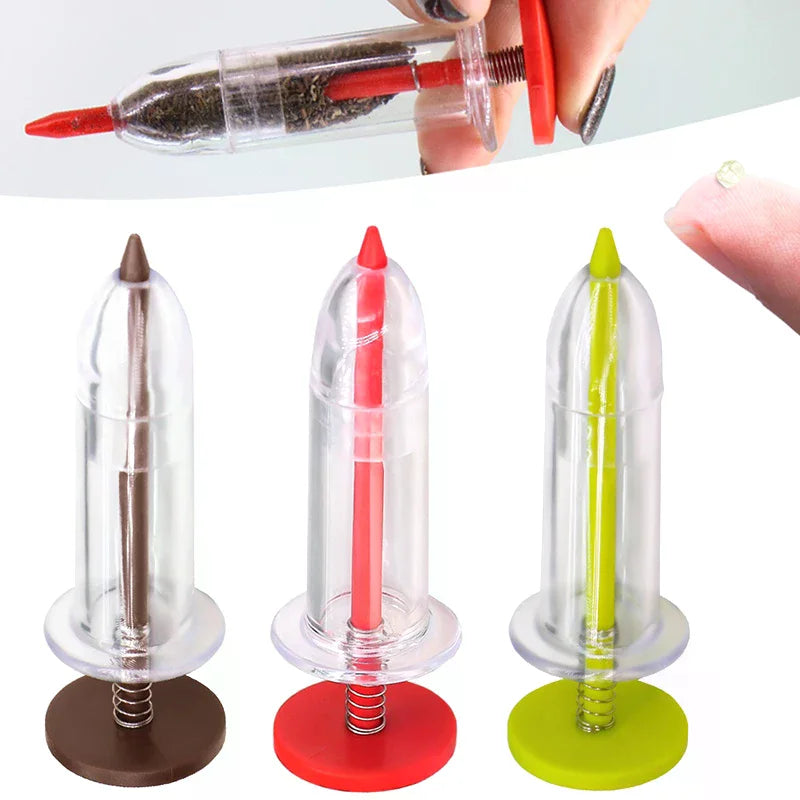 1pcs Handheld Seed Dispenser, Mini Manual Seeder Tool For Garden Planting, Flower Pot & Garden Bed Essential Gardening Supplies Qme