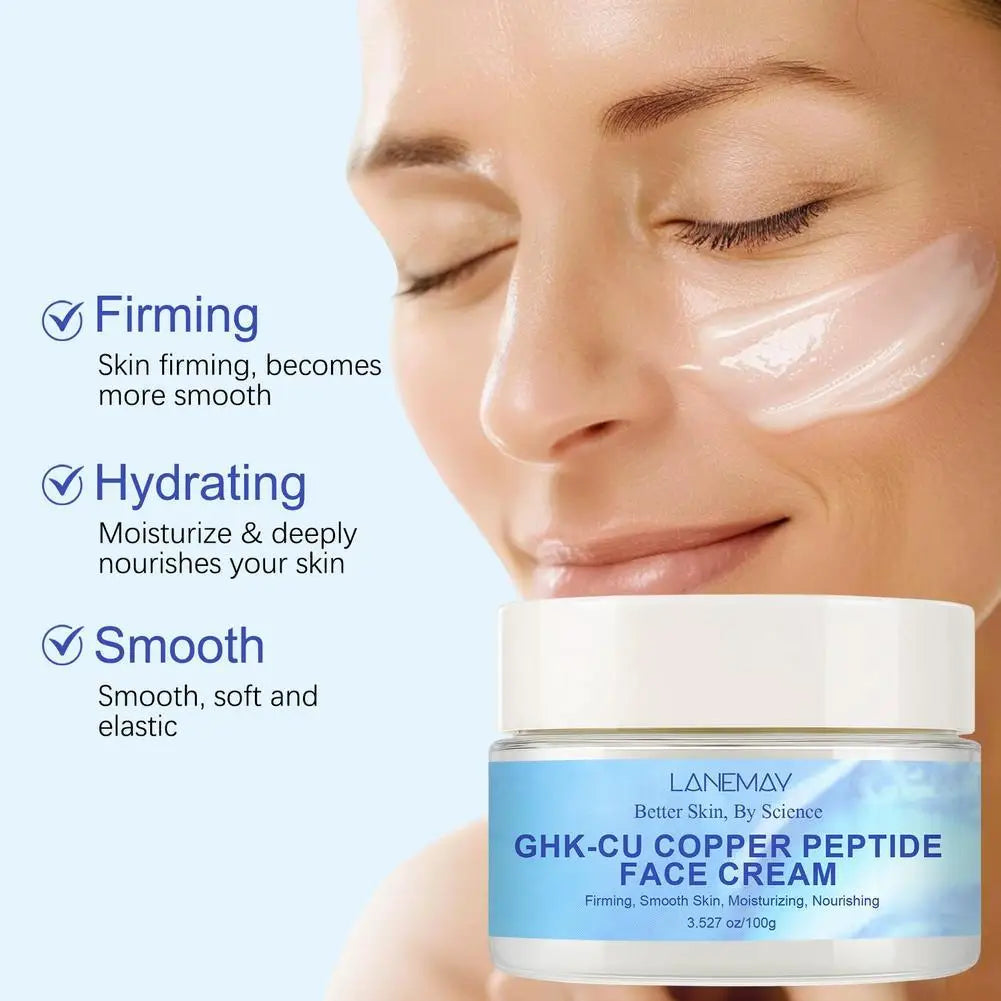 1/2PCS GHK-Cu Copper Peptide Face Cream, Skin Firming & Moisturizing Skincare, Deeply Nourishing For Smooth Skin Qme